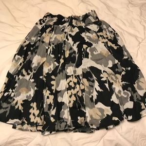 Knee length floral skirt